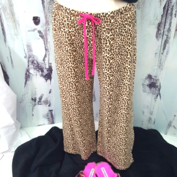 STEVE ♡ Sweet 'n Sexy Black|Hot Pink|Leopard Print Adj Bralette 2pc Pajama Set S - Picture 5 of 17